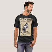 Schrödingers kat Gezocht Dead & Alive Quantum Phys T-shirt (Voorkant volledig)