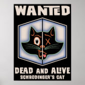 Schrodingers kat Gezocht Poster (Voorkant)