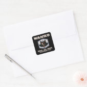 Schrodingers kat Gezocht Vierkante Sticker (Envelop)
