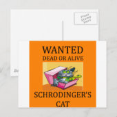 schrodinger's kat grap briefkaart (Voorkant / Achterkant)