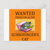 schrodinger's kat grap briefkaart (Voorkant)