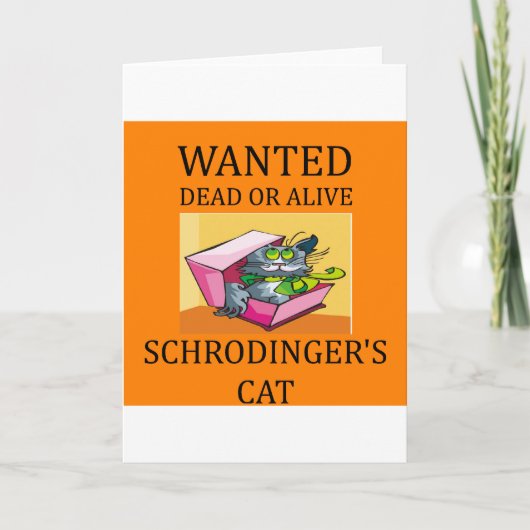 schrodinger's kat grap kaart (Voorkant)