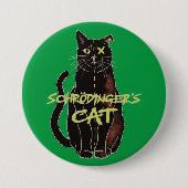 Schrodinger's kat grappige natuurkunde ronde button 7,6 cm (Voorkant)