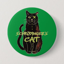 Schrodinger's kat grappige natuurkunde ronde button 7,6 cm