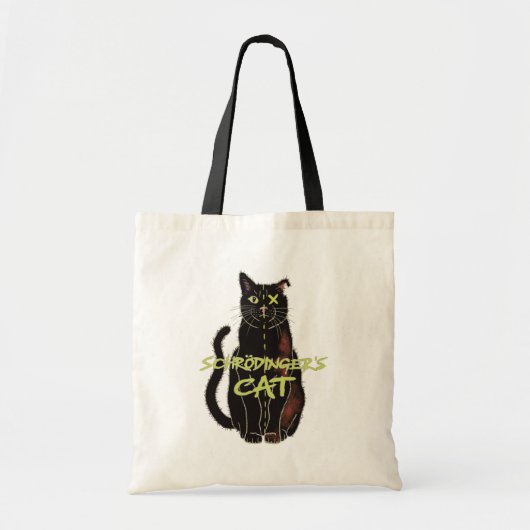 Schrodinger's kat grappige natuurkunde tote bag (Voorkant)