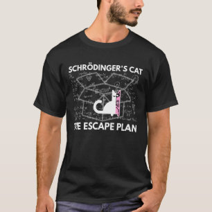 Schrodingers Kat Het Ontsnappingsplan Grappige Kat T-shirt