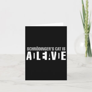 Schrodinger's kat is een levende dode paradox, wet kaart