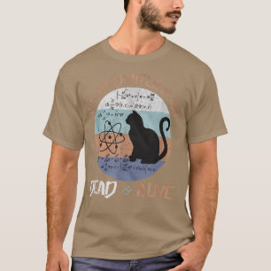 Schrodinger's kat is een levende dode paradox, wet t-shirt