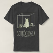 Schrodinger's kat is een levende dode paradox, wet t-shirt (Design voorkant)