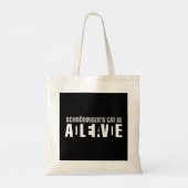 Schrodinger's kat is een levende dode paradox, wet tote bag (Achterkant)