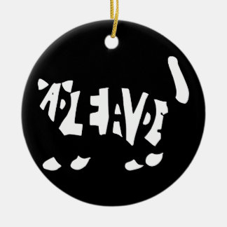 Schrödinger's kat keramisch ornament