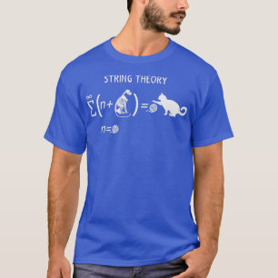 Schrodingers kat leeft dode String Theory T-shirt
