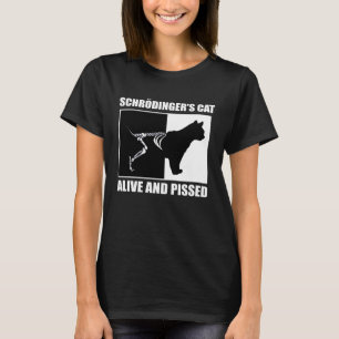 Schrödingers Kat Natuurkunde Wiskunden Wetenschap T-shirt