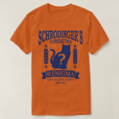 Schrodingers Kat Quantum Mechanics Paradox Geek T-shirt (Design voorkant)