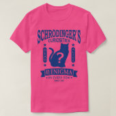 Schrodingers Kat Quantum Mechanics Paradox Geek T-shirt (Design voorkant)