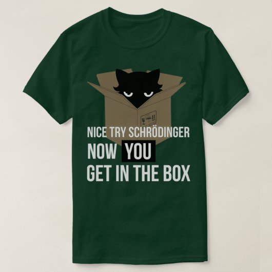 SchrodingerS Kat Quantum Mechanics Physics Science T-shirt (Design voorkant)