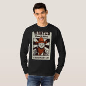 Schrodinger's Kat Quantum Physics Art T-shirt (Voorkant volledig)