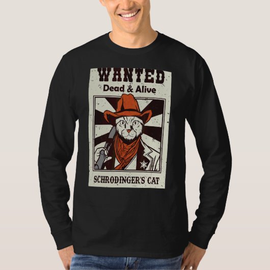 Schrodinger's Kat Quantum Physics Art T-shirt (Voorkant)