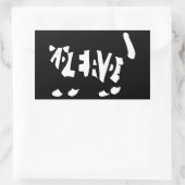 Schrödinger's kat rechthoekige sticker (Tas)
