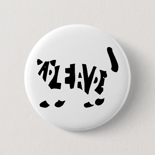 Schrödinger's kat ronde button 5,7 cm (Voorkant)