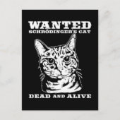 Schrodingers kat wilde dood of levend briefkaart (Voorkant)