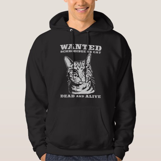 Schrodingers kat wilde dood of levend hoodie (Voorkant)