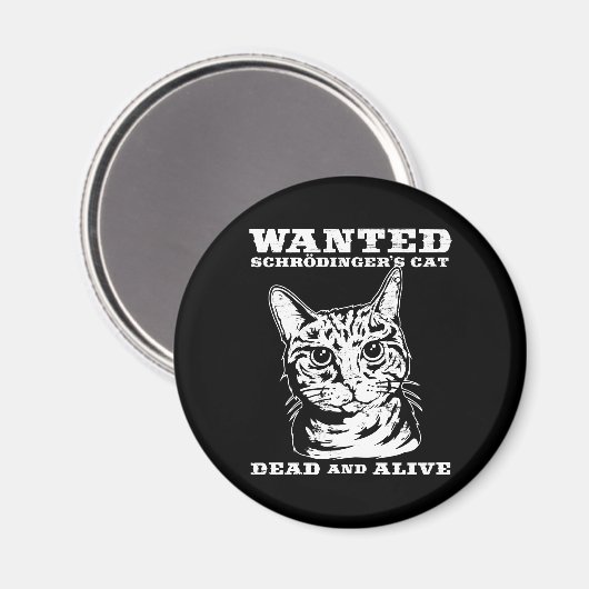 Schrodingers kat wilde dood of levend magneet (Voorkant / Achterkant)