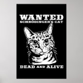 Schrodingers kat wilde dood of levend poster (Voorkant)