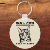 Schrodingers kat wilde dood of levend sleutelhanger (Voorkant)