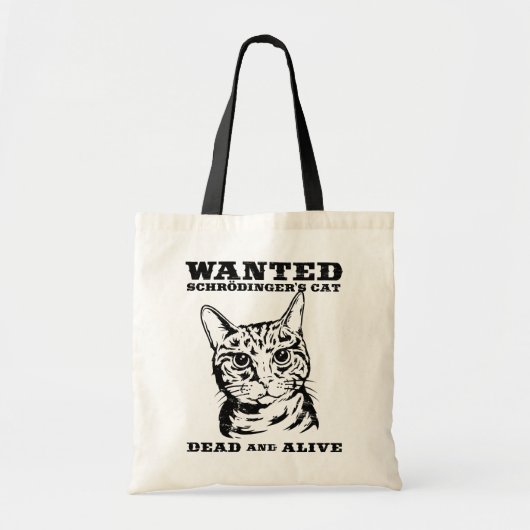 Schrodingers kat wilde dood of levend tote bag (Voorkant)