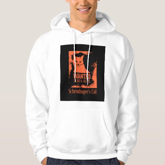 Schrödingers kat wilde hoodie - dood en levend (Voorkant)