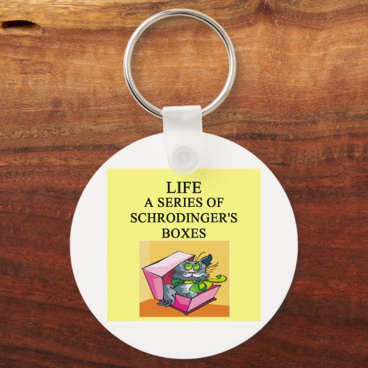 schrodinger's kattebak sleutelhanger (Voorkant)
