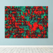 Schrodinger's kattentheorie Abstracte olie Canvas Afdruk (Insitu (Houten vloer))