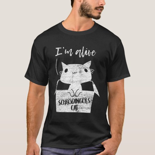 Schrödinger's Katze T-shirt (Voorkant)