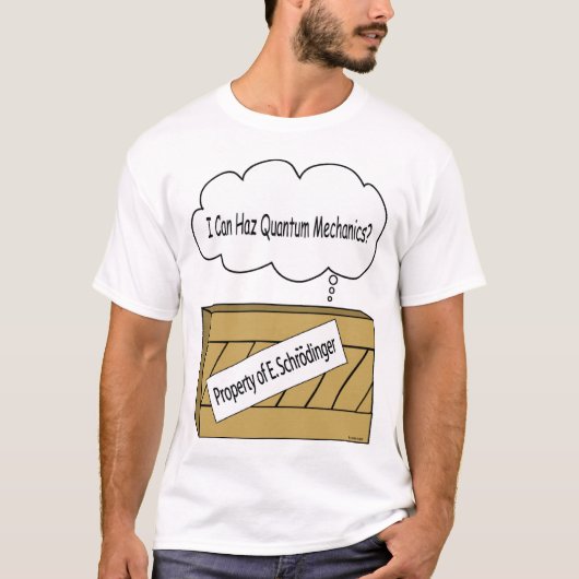 Schrodingers LOLcat T-shirt (Voorkant)