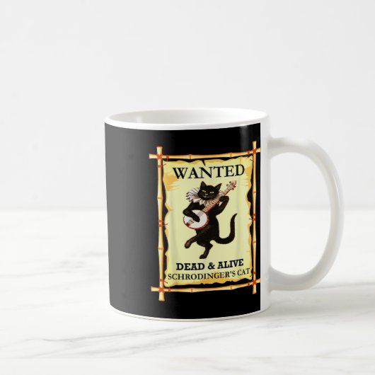 Schrodinger's Natuurkunde Kat Kwantumfysicus Koffiemok (Rechts)