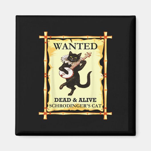 Schrodinger's Natuurkunde Kat Kwantumfysicus Magneet (Voorkant)