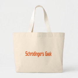 Schrodinger's nerd grote boodschappentas tote bag