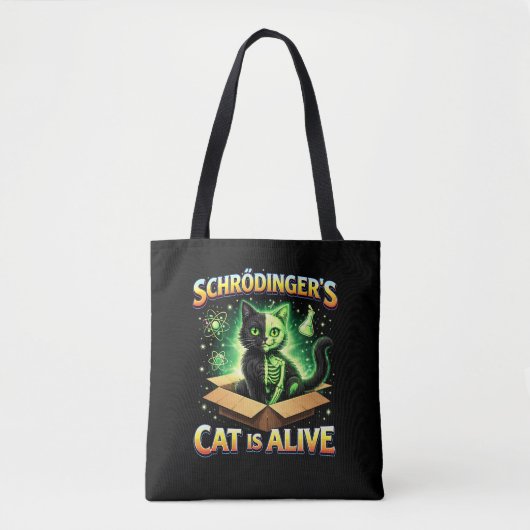 Schrödinger's Nieuwe Kat Tote Bag (Voorkant)