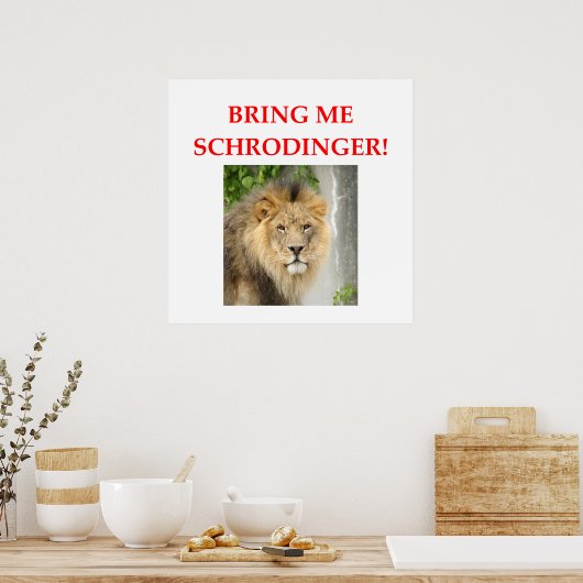 schrodingerskat poster (Keuken)