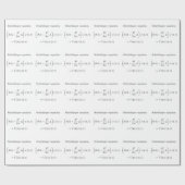 Schrodingervergelijking met naam cadeaupapier (Vlak)