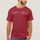 Schrodingervergelijking Physics Quantum Mechanics T-shirt (Voorkant)