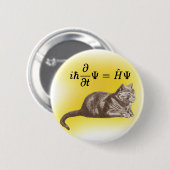 Schrodingingkat Ronde Button 5,7 Cm (Voorkant /achterkant)