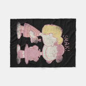 Schroeder &amp; Lucy Valentine's Day Kiss  Fleece Deken (Voorkant (Horizontaal))