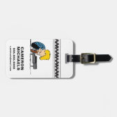 Schroeder Charlie Brown Music Bagagelabel (Voorkant horizontaal)