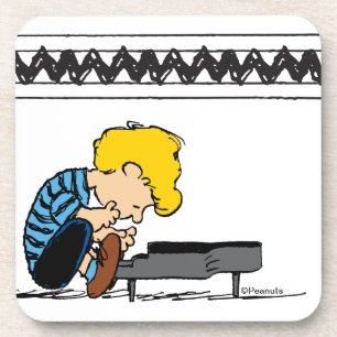Schroeder Charlie Brown Music Bier Onderzetter