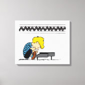 Schroeder Charlie Brown Music Canvas Afdruk (Voorkant)