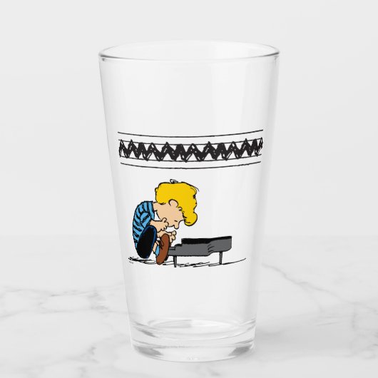 Schroeder Charlie Brown Music Glas (Voorkant)