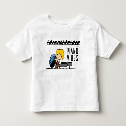 Schroeder Charlie Brown Music Kinder Shirts (Voorkant)