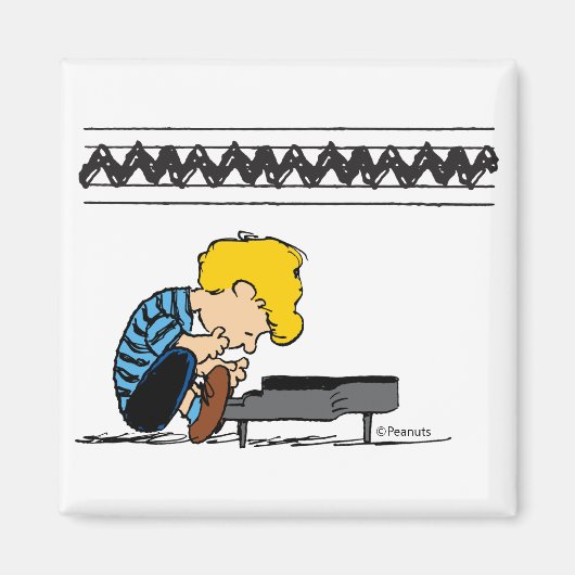 Schroeder Charlie Brown Music Magneet (Voorkant)